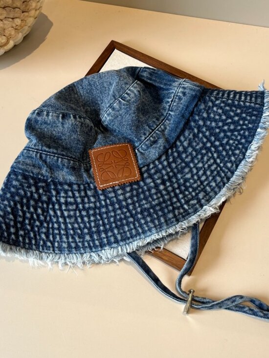 Loewe Denim Frayed Bucket Hat main image 5